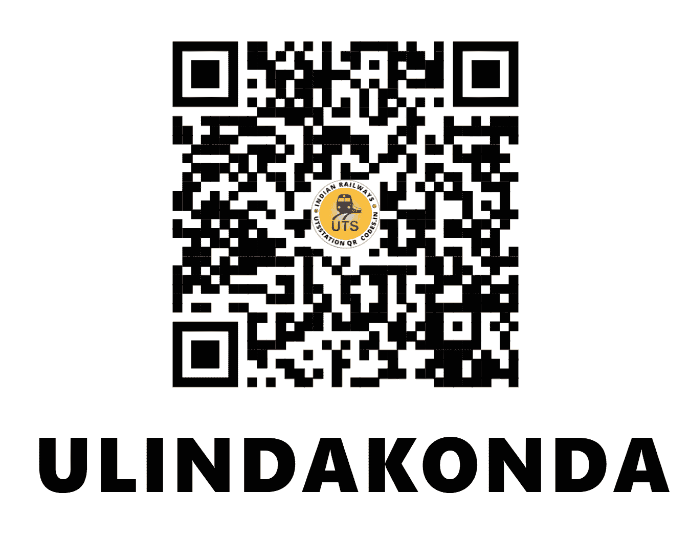 UTS QR Code for ULINDAKONDA - UKD (SC - ANDHRA PRADESH)